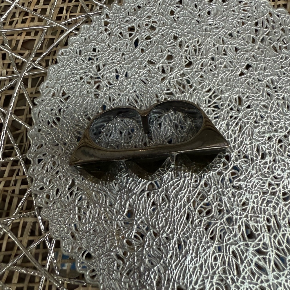 Silver Double Finger Ring